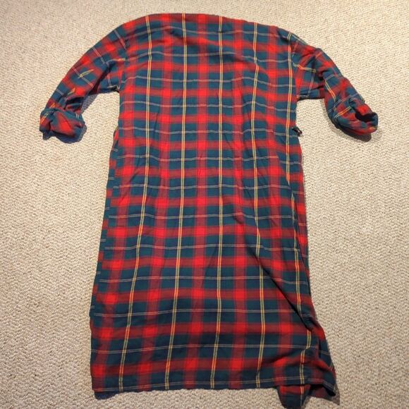 Victoria’s Secret Authentic Country Cottons Bathrobe Small Red Plaid Cottage - Picture 4 of 7